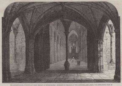 彼得伯勒的大不列颠考古学院，大教堂中殿的入口 作者 塞缪尔·里德